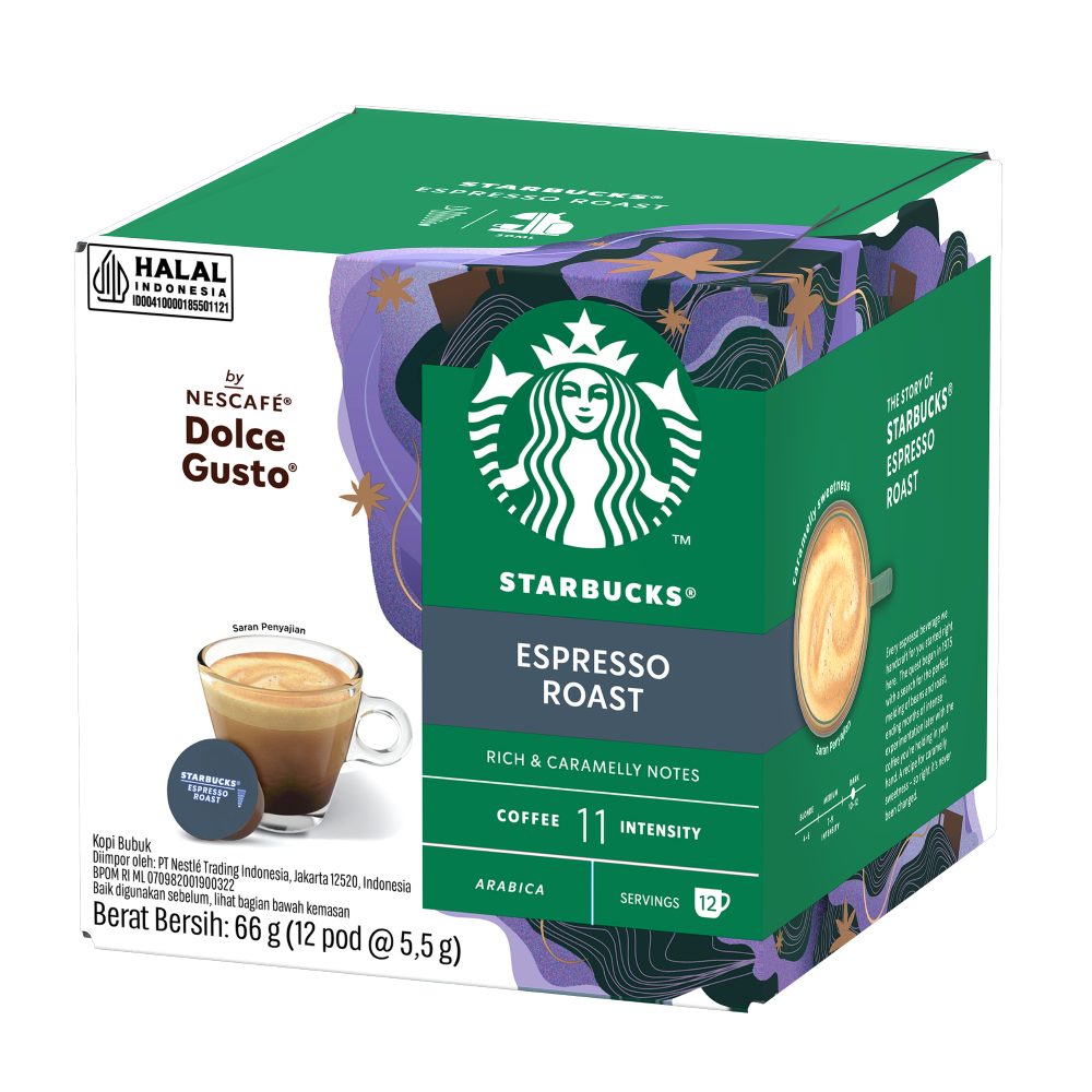 STARBUCKS Espresso Roast Coffee Capsules Pods